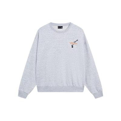 Sweat à capuche Li Ning Skateboard Unisexe Gris Chiné AWDT155-3