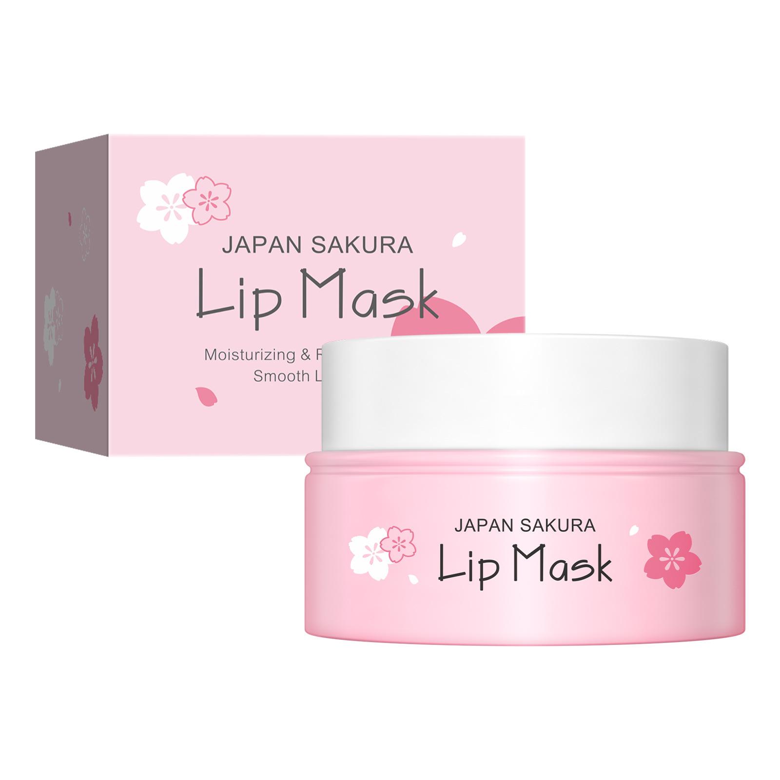 

LAIKOU Sakura Lip Serum Lip Mask Anti Dry Crack Peeling Repair Reduce Lip Fine Lines Essence Увлажняющая эссенция Sakura Beauty Care 8 г розовый