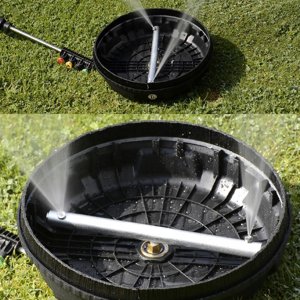 Rosfix Zestaw Do Kostki Brukowej T-Racer – Szczotka Obrotowa Z Lancą 34 Cm | 5 Dysz Wysokociśnieniowych | Kompatybilność Z Karcher K2–K7