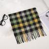 Stylish British Plaid Cashmere-Feel Scarf for Men & Children - Autumn/Winter Warm Shawl & Snood