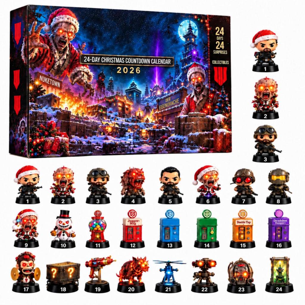 Calendario dell'Avvento Horror di Natale Piatto 2D - Giorno