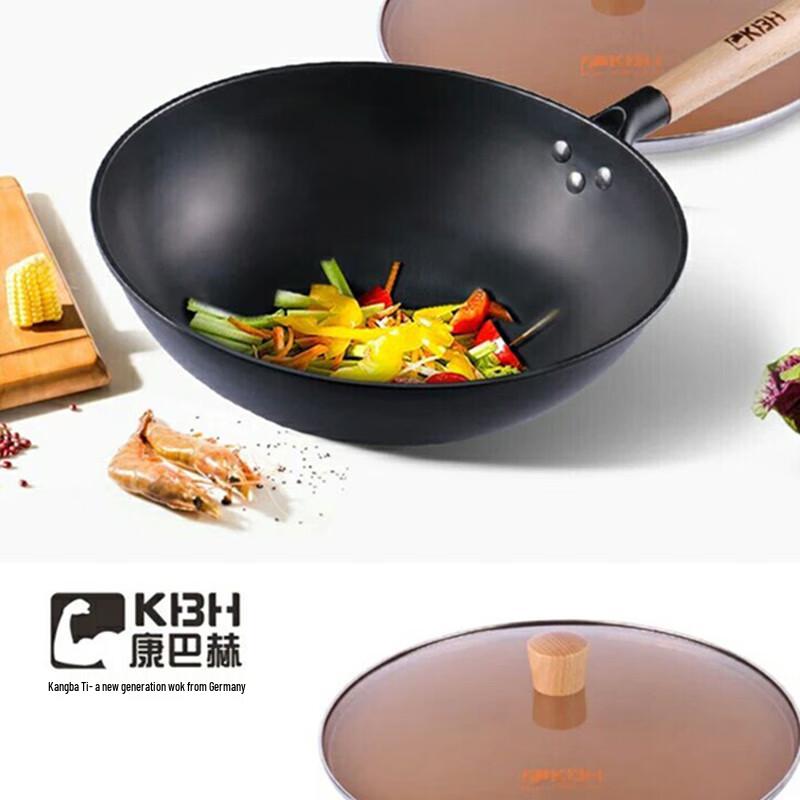 Kangbach beschichtungsfreier Eisenwok