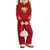 Girls' Print Hoodie and Sweatpants Set, 2-Piece Outfit for Casual Wear