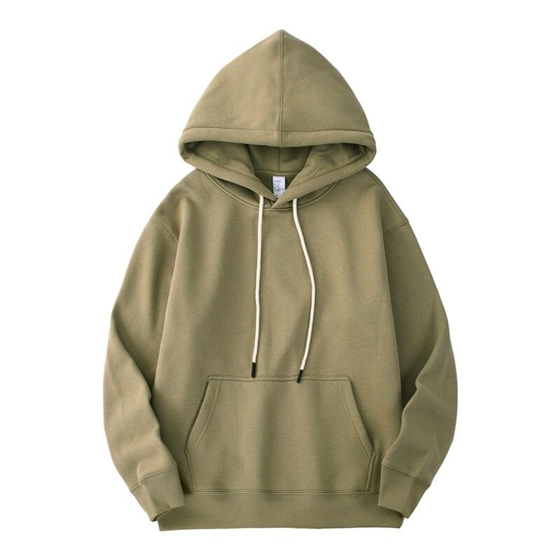 Retro Heavyweight Sweatshirt for Men, Autumn and Winter Style, Fleece-Lined, Thickened, Hooded Pullover, Export Quality, Warm Trendy Brand Jacket