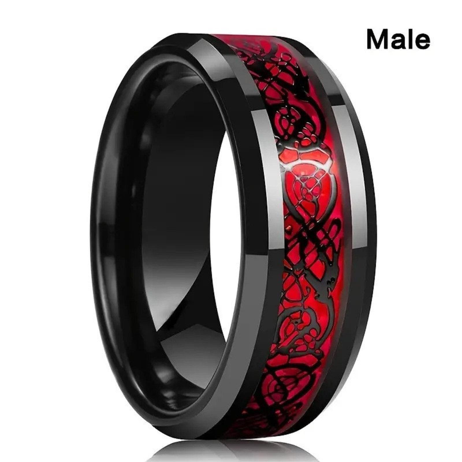 Модное мужское кольцо, Кольцо для пары 1 шт. One Size