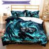 3pcs Custom Name "Angel Darkness" Bedding Set Printed Bedding Set Duvet Cover Closure Includes 1 Duvet Cover & 2 Pillowcases Bedroom Decor