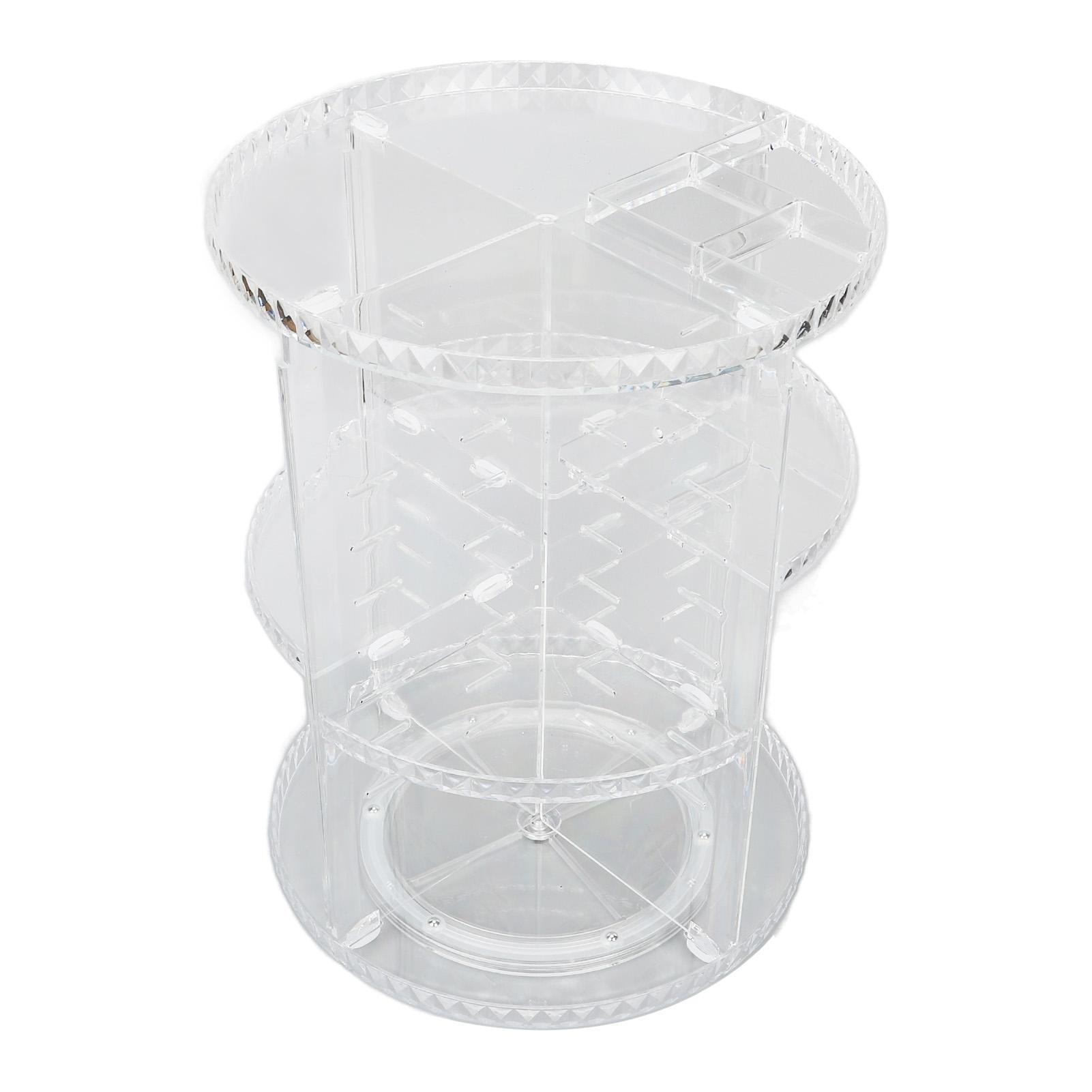 

Вращающийся на 360 градусов вращающийся органайзер для косметики Прозрачная устойчивая основа Косметическая коробка для хранения