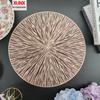 PVC Hollow Heat-Insulation Hot Stamping Placemat - Western Style Best Seller