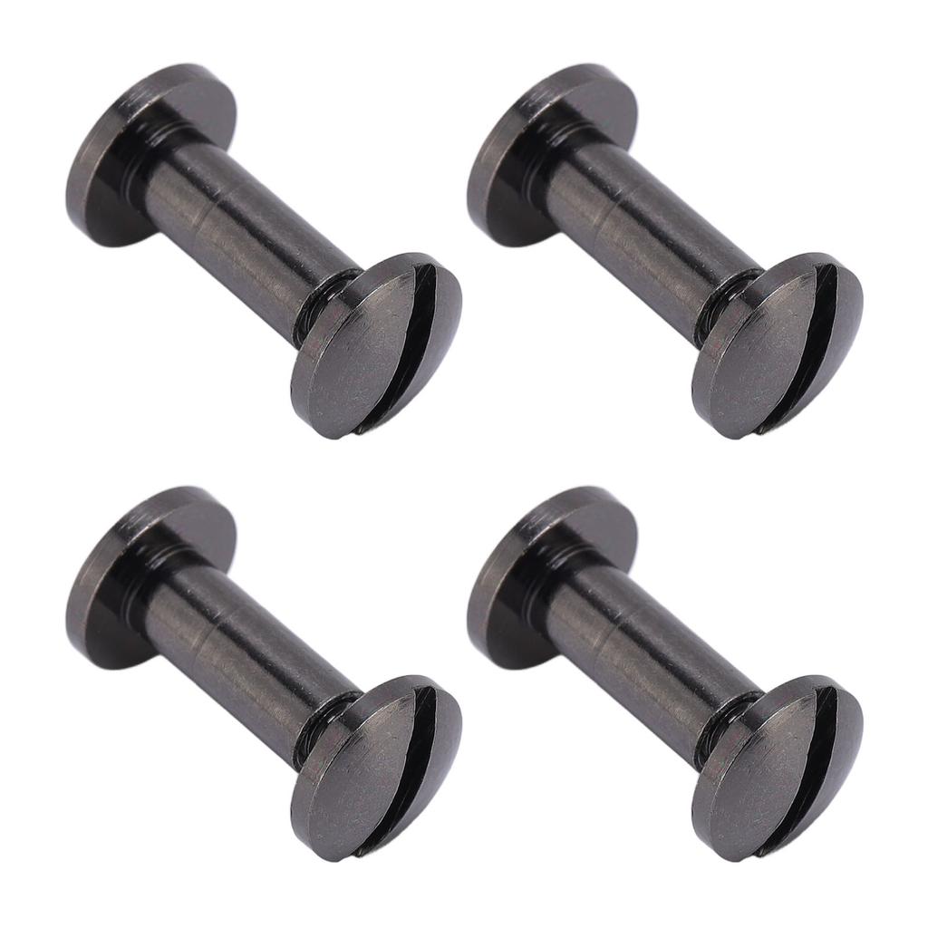 20 Set 8 X 10mm Binding Rivets Arc Slotted Screw Head Zinc Alloy 8 X 5mm Binding Screws for DIY PU