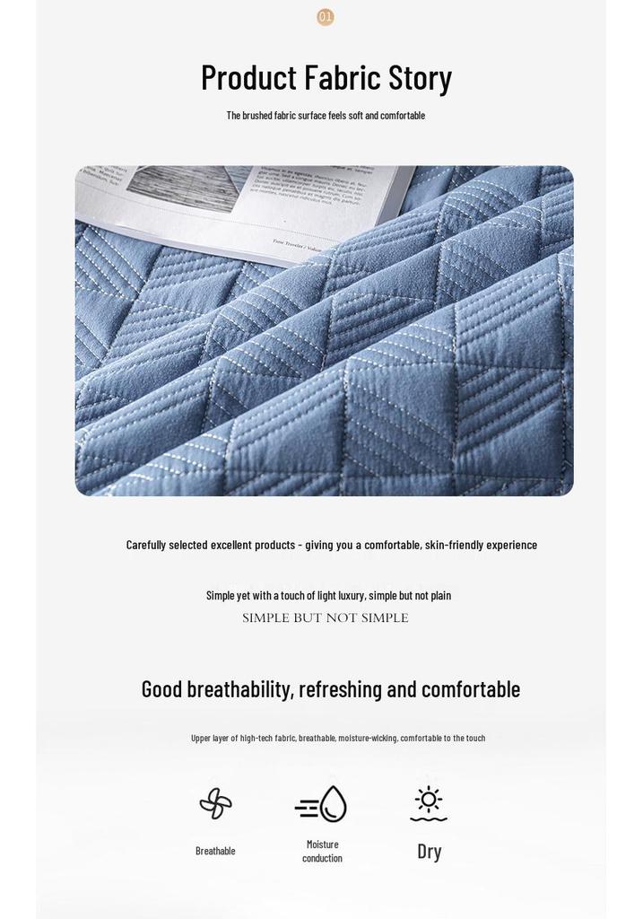 All-Season Solid Color Quilted Bedding Set with Duvet Insert and Cotton Padding