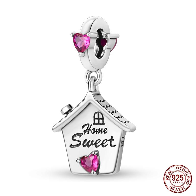 100% Copper Heart Shaped Warm Family Charm Beads Fit Qikaola Original Bracelets Fine Diy Mother'S Day Jewelry Gifts