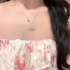 Moissanite Eight-Pointed Star Sterling Silver Necklace – Stylish & Versatile Clavicle Jewelry