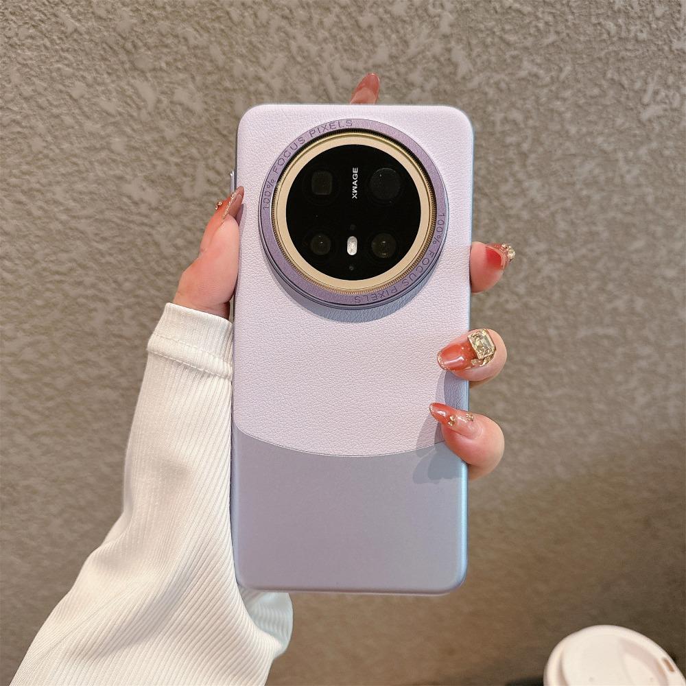 Nappa Leather Phone Case For Huawei Mate 60/50 Pro/Mate30/Pura 70 Pro/P80 Ultra Luxury Shockproof Trendy Protective Cover
