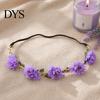 Nature Inspired Hair Accessory Flower Headband, Crown, Headpiece, Boho Floral Wreath Headband Artificial for Travel Wedding Birthday Festival