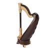 25cm Mini Harp Model with Music Miniature Musical Instrument Replica Ornament for Desk Bookshelf