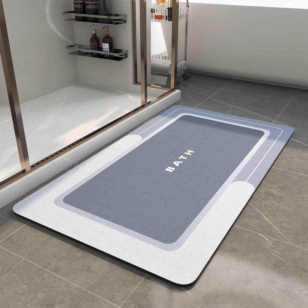 Nordic Style Diatom Mud Non-Slip, Stain-Resistant, Easy-to-Clean Bathroom Foot Mat