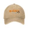 Men Women Bleached Anime Kurosaki  Print Hats Casual Distressed Cotton Japanese Manga Baseball Cap Adjustable
