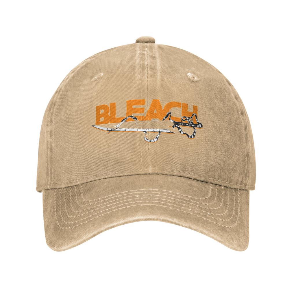 Men Women Bleached Anime Kurosaki  Print Hats Casual Distressed Cotton Japanese Manga Baseball Cap Adjustable