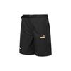 Puma Letter Logo Straight Casual Shorts Unisex Shorts Black 671965-16
