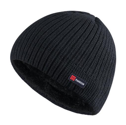 Autumn and Winter Men's and Women's Velvet Pullover Knitted Hat Loose Outdoor Warm Ear Protection Thick Woolen Hat