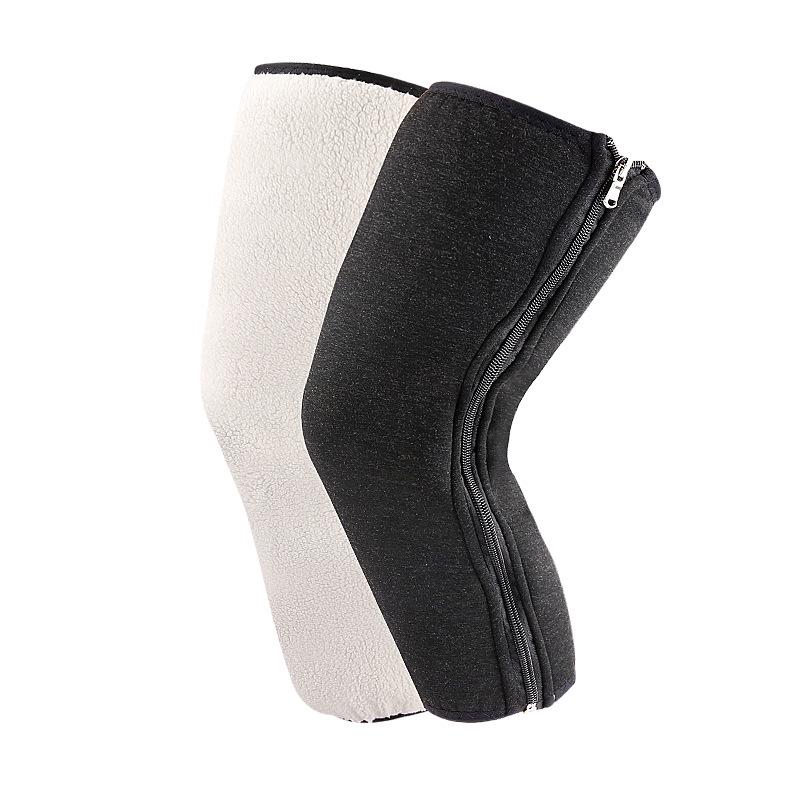 Autumn/Winter Double-Layer Fleece Knee Pads: Thick Imitation Lambswool for Warmth and Protection