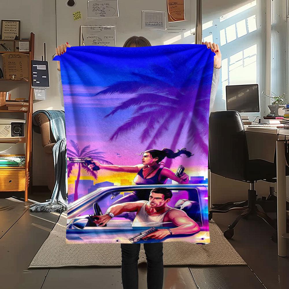 1PC GTA Glory Blanket, High quality Comfortable for All Seasons, Home Decor, Warmth and Comfort