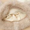 All Match Colorful Dotted Short Eared Rabbit Plush Hat with Autumn and Winter Sweet and Cute Warm Basin Hat Outdoor Cold Proof Ear Protection Hat