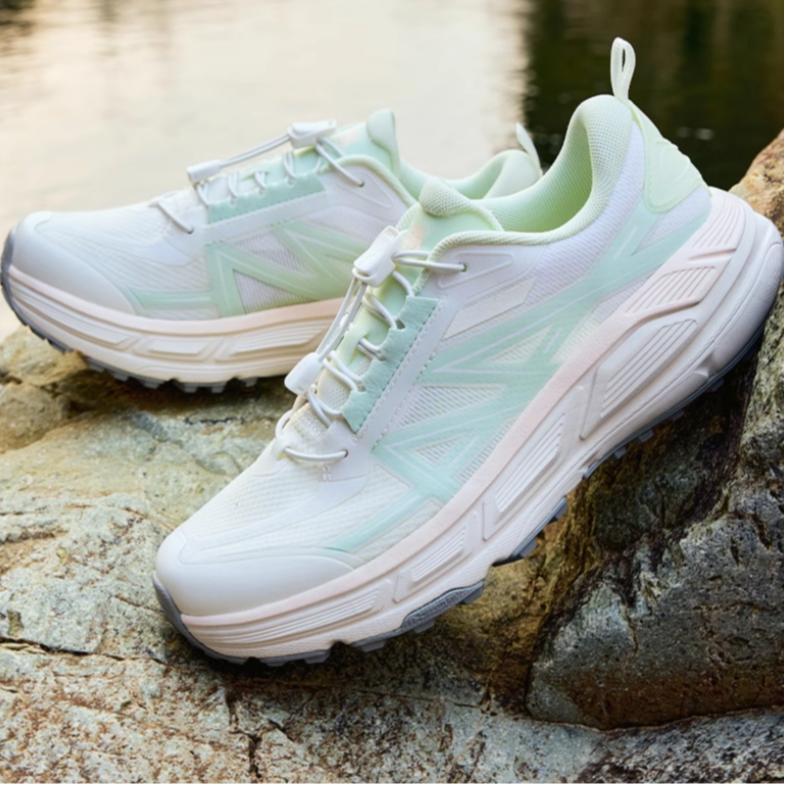 Anta Exploration Comfortable Non-Slip Low-Top Casual Shoes Women Casual Shoes White Green 122428865-1