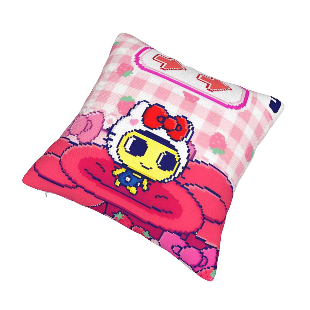 Decorative Pillowcase Cartoon T-Tamagotchi Accessories Seat Throw Pillow Case Cover Square Multi-Size