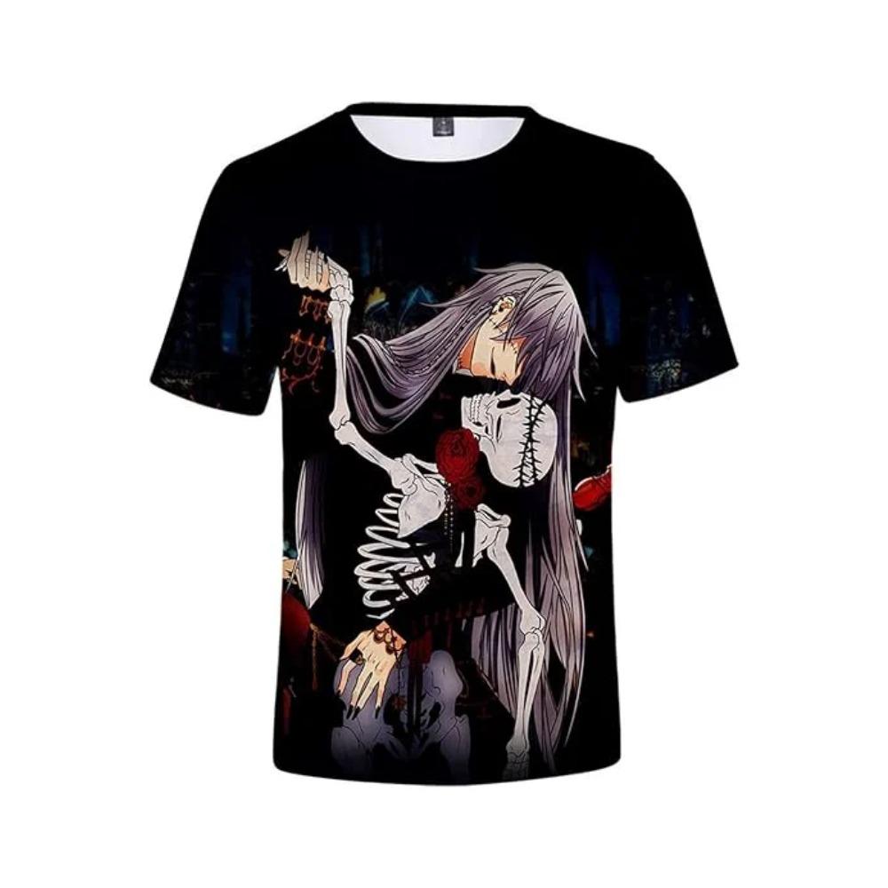 3D Print T-shirt Anime Manga Men's Women's Round Neck Short Sleeve T-shirt Fashion Harajuku Kids Tops Oversized Men's Clothing