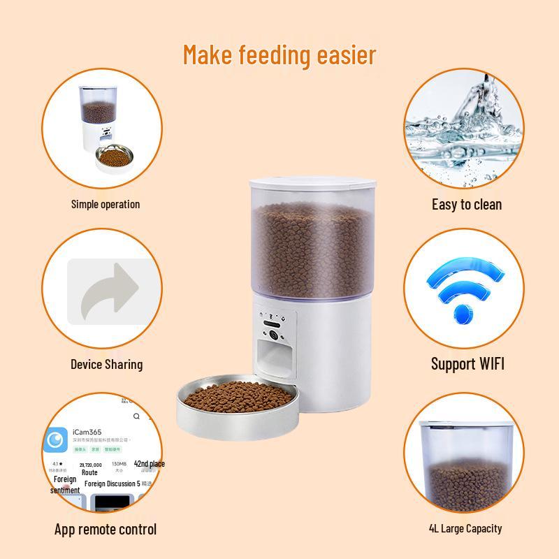 Smart Cat Feeder with Camera and Remote Monitoring