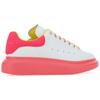 (WMNS) Alexander McQueen Oversized Sneakers 'White Pink Yellow' Women's 553770WIB9N9555