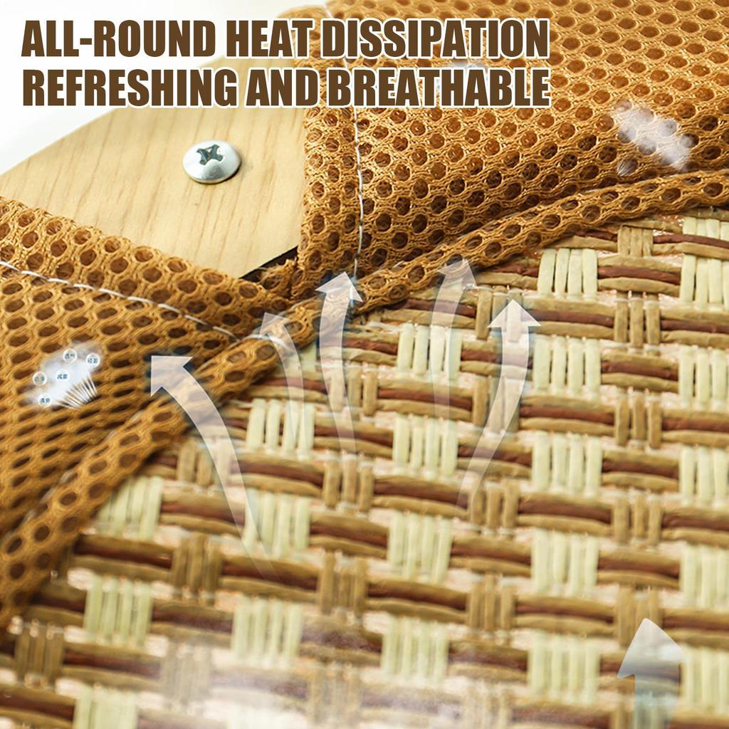 Rattan Cat Bed Indoor Cats Cooling Chair Raised Rattan Scratch-Resistant Furniture Kitten Sleeping Pad For Hot Days Animals