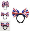 Stylish Union Jack Hairband Alice Headband With Large Bow Tie For Men And Women Platinum Jubilee