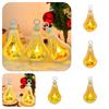 Festive Christmas Teapot-shaped Led Electronic Candle Light Santa Claus Christmas Tree Reindeer Snowman Decorative Prop