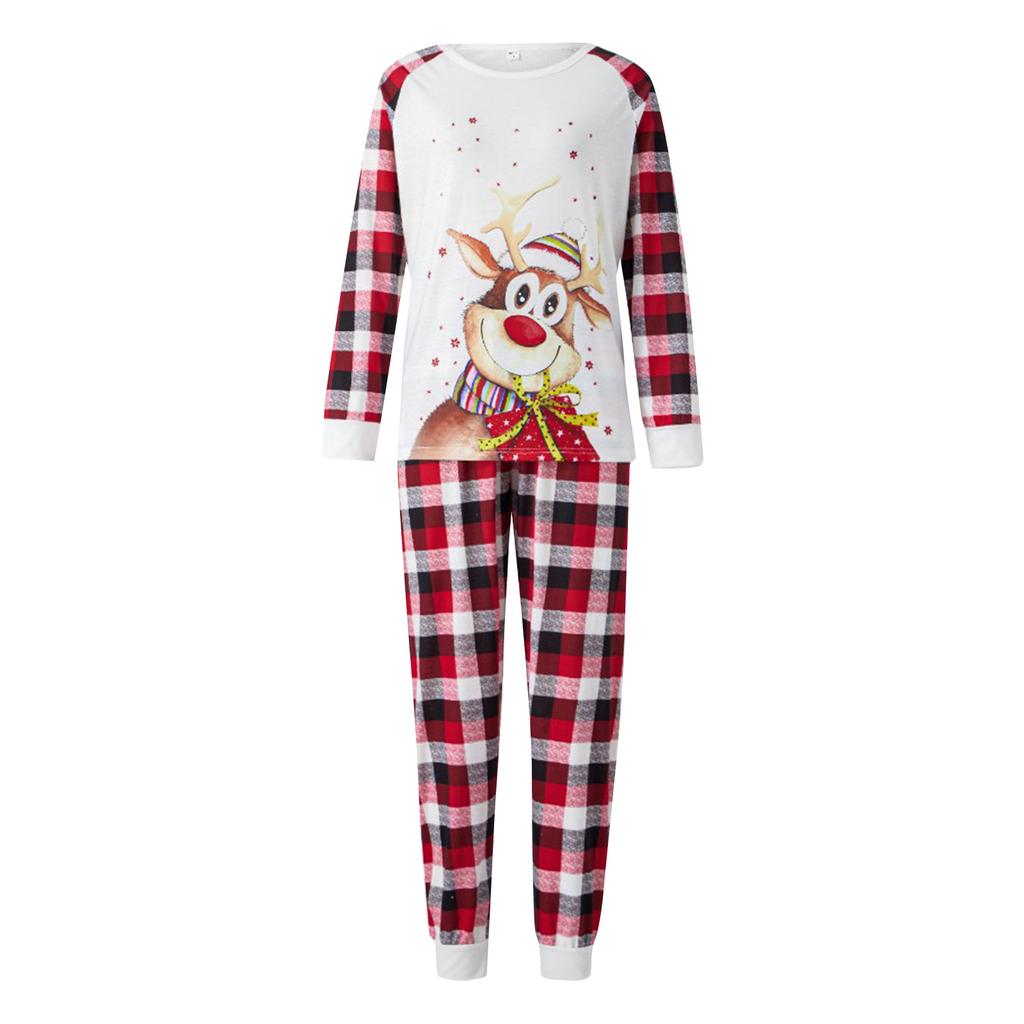 Christmas Pajamas For Family Matching Set Soft Cute Holiday Sleepwear For Couples Men Women Plus Size