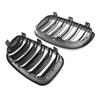 1 Pair Front Kidney Grille for   2019 51137166439 Gloss- Black Double-Line Left Right Front Grills Frame Trim