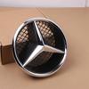 Für Mercedes Benz Auto Front Kühlergrill Stern Emblem Logo Schwarzer Rand und Silberner Rand Dekoration für Mercedes Benz W204 2006-2012