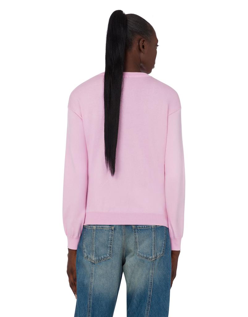 MOSCHINO Goose Pearl Cotton Knit