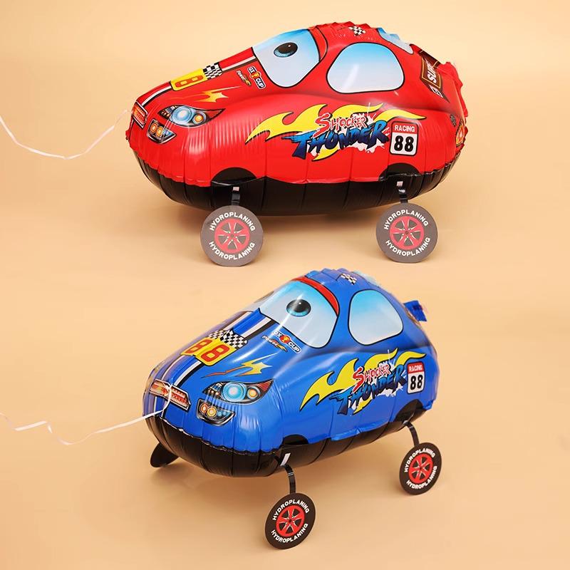 Cartoon Animal Walking Balloons: Duck & Pig for Birthday Decorations or Night Market Promotions