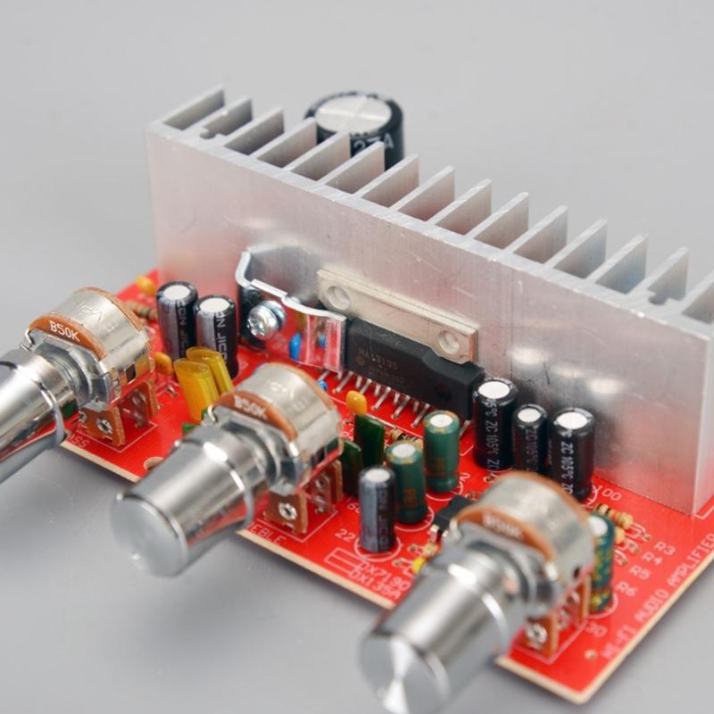 DC12v Car Diy Stereo Dual Channel Amplifier Board with Silver Plated Knobs 50Wx2 High Power And Advanced Chip 13135