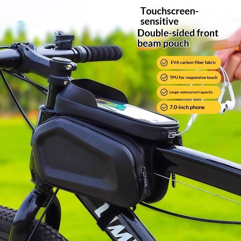 Bicycle Bags Bike Top Front Tube Frame Bag Touchscreen Phone Holder Case Storage Road Bike Bag Cycling Accessories And Parts