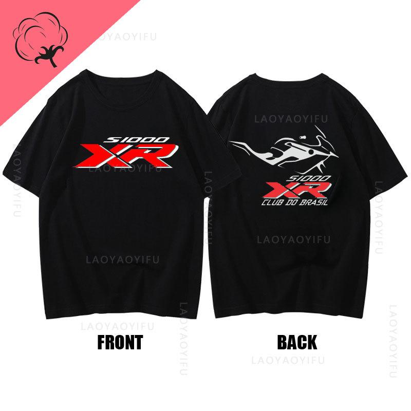 Motorrad S1000Xr Theme 100Cotton for Driver Motorcycle Fans Summer Fashion Men ONeck TShirt Hipster Male Tee Streetwear Top