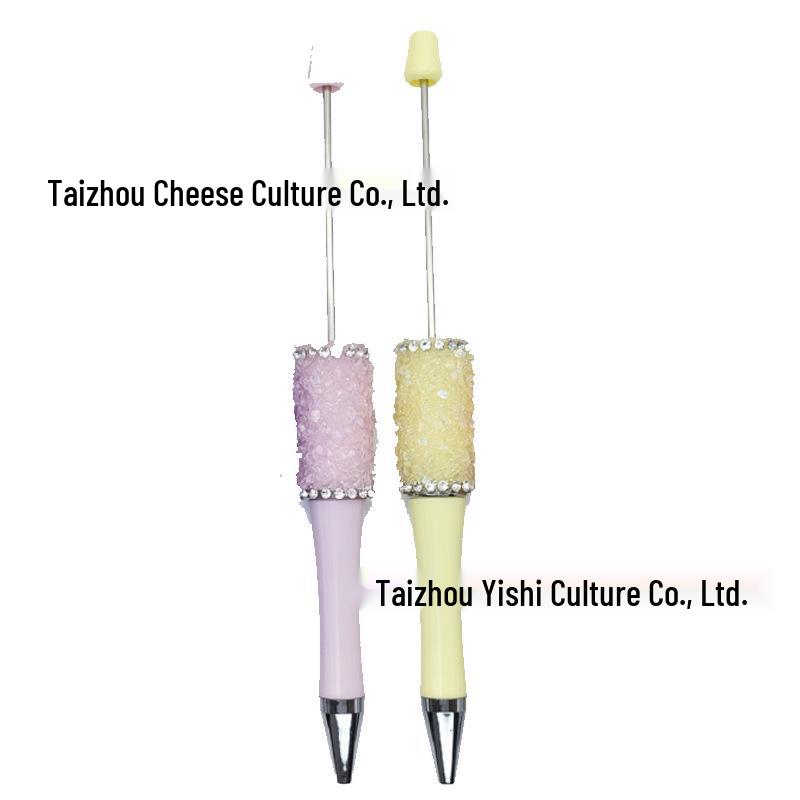 High-Quality Handmade Rhinestone Bead Stringing Pen - Cute Crystal Design for Labeling