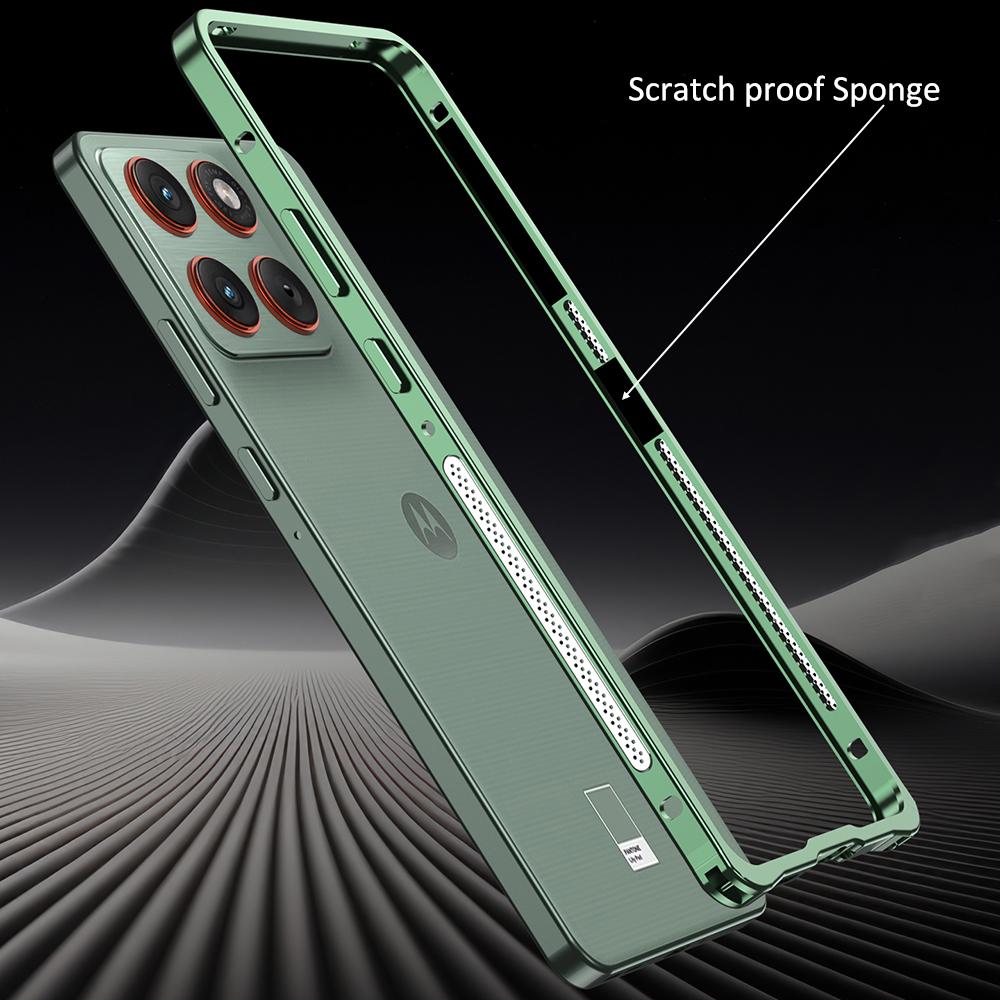 Pro Motorola Edge 70 Moto X70 Air Pouzdro Průhledný Kryt s Rámem z Hliníkové Slitiny Pro Motorola Edge70 Nárazuvzdorný Nárazník Funda