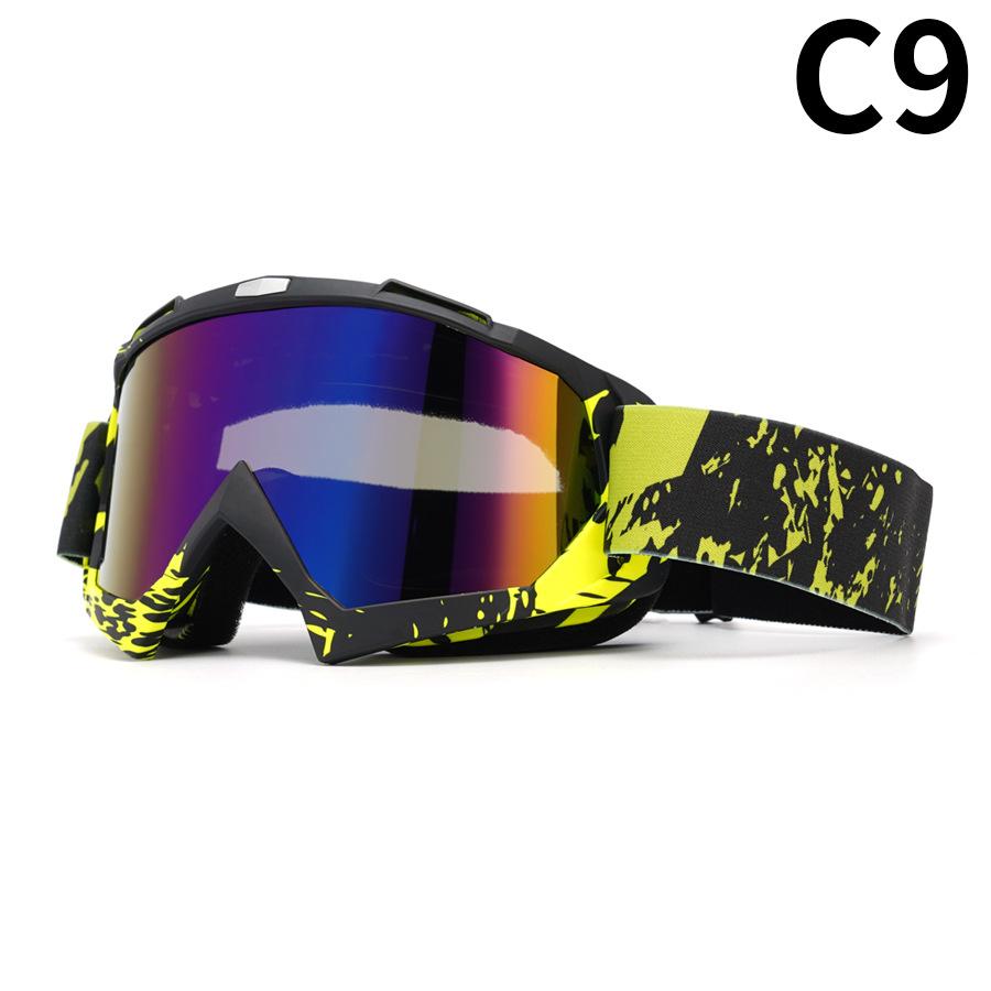 Motorcycle Goggles Water Transfer Off-road Outdoor Riding Sports Glasses Ski Goggles Windproof Glasses