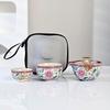 Fumaide Nordic Style Portable Ceramic Travel Tea Set