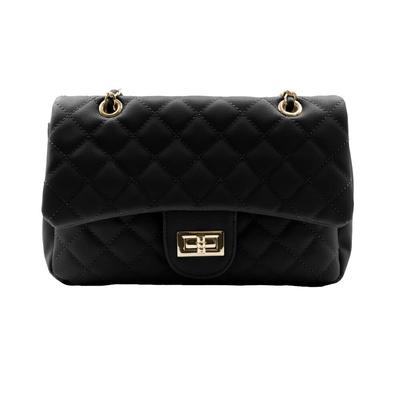 Aqua Garage Quilted Chain Bag, Shoulder Bag for Adults, Simple, Lightweight, Stylish, Perfect for Outings, Dates, and Casual Use, Black