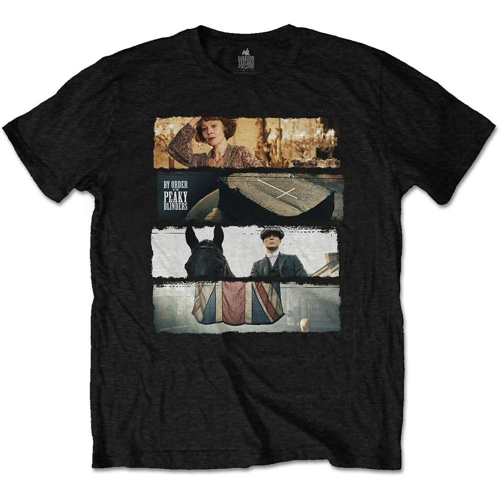 Peaky Blinders Black Slices Authorized Mens T-Shirt 4XL