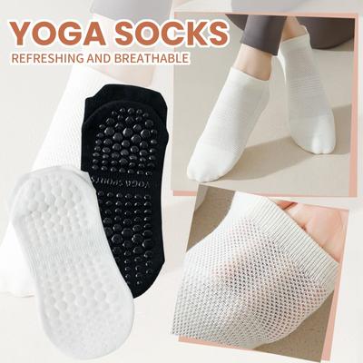 Yoga Socken Netz Dünn Silikon Sport Atmungsaktiv Fitness Indoor Boden Socken